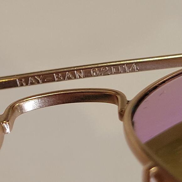 Vintage Ray-Ban RayBan RB3025 Aviator Sunglasses Mirror lens made in Italy 62mm - Picture 8 of 10